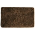 thumbnail image 2 of Mary Bath Mat, Soft Plush Shaggy Thick Fluffy Bathroom Rug, Non-slip Rubber Back, Water Absorbent - 18x30 Inch Chocolate, 2 of 4
