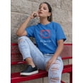thumbnail image 2 of "It's Time For Love" Valentine's Day Quote Women Royal Blue T-Shirt, Female Large, 2 of 4