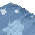 thumbnail image 3 of Cute Elephants Clouds Stars Moon Shower Curtains with 12 Hooks Waterproof Bathroom Decor 66" x 72", 3 of 6