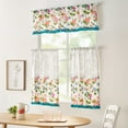 thumbnail image 2 of The Pioneer Woman Blooming Bouquet 3 Piece Tier Set, Multi, Recycled Polyester, BCI Cotton, 60"W x 14"L, Indoor Curtain, Adult, 2 of 6