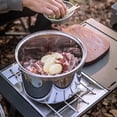 thumbnail image 3 of CAMPINGMOON Pot,Steel Portable Cookware Pot Cookware Handle Pot Portable Handle Soup Pot Handle Cookware Picnic Cooker Handle Soup Pot Cookware Stainless Portable Picnic Stainless Steel, 3 of 6