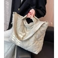 thumbnail image 2 of Kukuzhu Quilted Tote Bag for Women Padding Down Hobo Bag Casual Large Shoulder Bag, 2 of 6