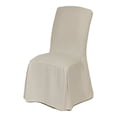 thumbnail image 2 of Classic Slipcovers Cotton Duck Long Dining Chair Cover, Natural, 2 of 3