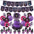 thumbnail image 1 of Wednesday Addams Party Decorations, Wednesday Addams Birthday Decorations, Wednesday Addams Party Supplies, 1 of 4