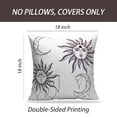 thumbnail image 2 of LALILO Throw Pillow Covers Beautiful Sun Symbol Tattoo Symbol Cushion Cover 18" x 18", 2 Pack, 2 of 6