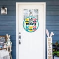 thumbnail image 5 of Easter Decorations Easter Round Door Sign Bunny Door Sign For Daily For Farmhouse Coffee Shop Front Door Home Decoration Door Hanging Decoration 7.9"X7.9", 5 of 6