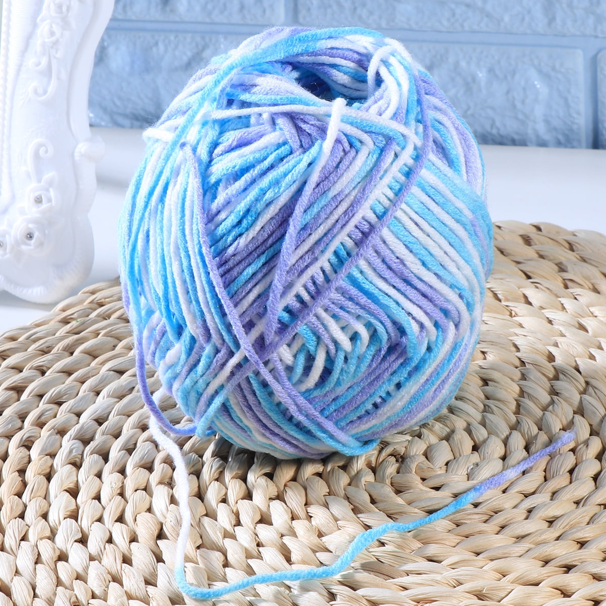 Uheoun Bulk Yarn Clearance Sale for Crocheting, 1PC 50g Chunky Colorful  Hand Knitting Baby Milk Cotton Crochet Knitwear Wool B 