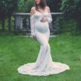 thumbnail image 3 of Vedolay Maternity Dresses For Women Womens Long Short Sleeve V-Neck Maternity Summer Flowy Gown Maxi Dress,White L, 3 of 5