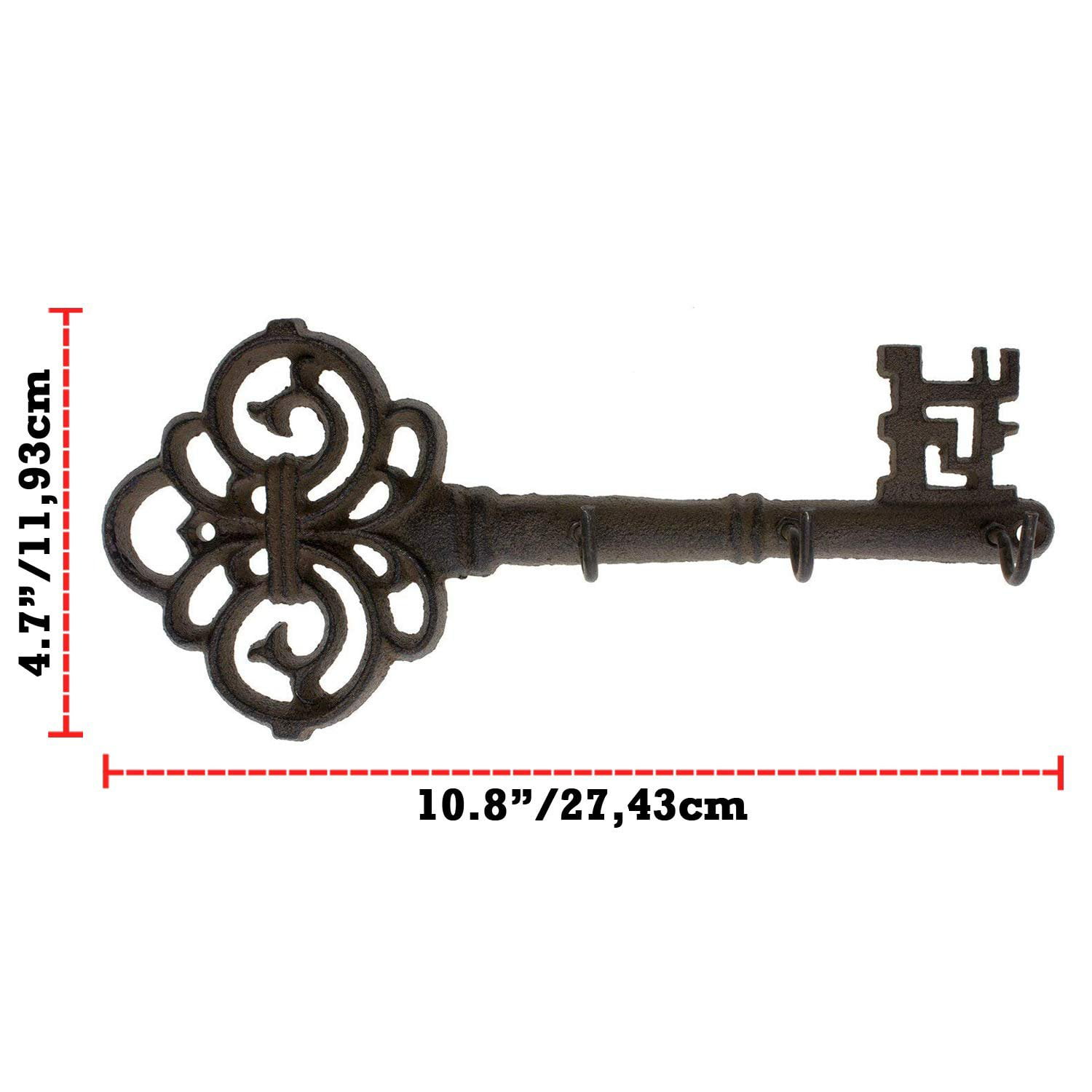 Keys Towels Comfify Cast Iron Wall Hanger – Vintage Design with 5 Hooks e... 