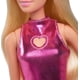 thumbnail image 4 of Barbie Fashionistas Doll #230 with Blond Hair, Wearing Metallic Pink Minidress with Heart Cut-Out, White Bracelet and Heels, 4 of 5