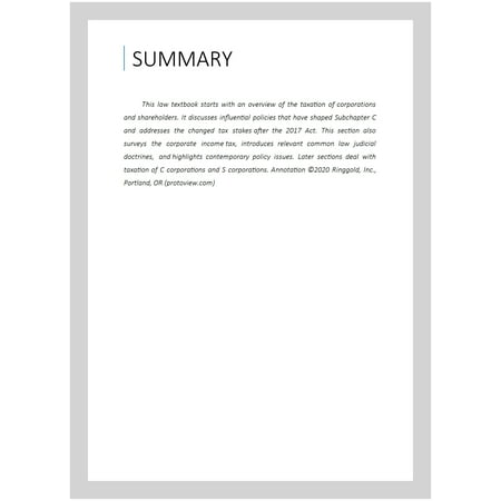 UPC: 9781642428780 | Fundamentals Of Corporate Taxation 10 Revised edition