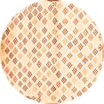 thumbnail image 1 of Ahgly Company Indoor Round Southwestern Orange Country Area Rugs, 8' Round, 1 of 1
