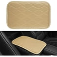 thumbnail image 1 of GHSDFBB Auto Center Console Pad, Universal Waterproof Car Armrest Seat Box Cover, Car Interior Accessories, Breathable Leather Auto Armrest Cover Protector for Most Vehicle, SUV, Truck, Car (Bei, 1 of 5