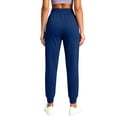 thumbnail image 5 of Mifsaly Jogger Pants for Women Drawstring Elastic Waist Tapered Joggers Breathable Slim Fit Running Exercise Outdoor Athletic Bottoms with Pockets Blue,XL, 5 of 9