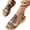Coffee, variant on Pandaie Wedge Sandals for Women Dressy Comfortable Summer Platform Low Wedge Heels Elastic Ankle Strap Jeweled Bohemian Shoes Blue,6.5