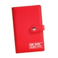 thumbnail image 3 of colaxi PU Leather Notebook Binder Refillable Loose Leaf Money Organiser for Travel Work Red, 3 of 9