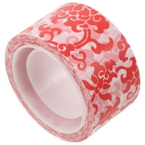 WEUVEB Washi Masking Tape Red Film 1 Roll 39.37X0.94X0.004In