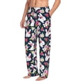 thumbnail image 6 of Honiee Rabbit And Rose for men - a sleek fusion of Straight Pajama Pants, versatile Lounge Pants, and cozy Sleepwear, all rolled into one-Large, 6 of 6