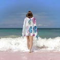 thumbnail image 6 of PHYHOO Quick Dry Beach Towels for Adults &amp; Kids,Watercolor Blue Pink Hearts Oversized Microfiber Bath Towels Blanket for Swimming Picnic Camping Bathroom Yoga Gym Travel 30x60in, 6 of 8