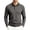 Gray, variant on Men Contrast Rib Collar Long Sleeve Textured Shirt Three Button Placket Raglan Seam Slim Fit Breathable Knit Golf Business Casual Tops White S
