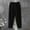 Black, variant on qolati Wide Leg Pants for Women Elastic Drawstring High Waist Cotton Linen Palazzo Lounge Trousers 2023 Plus Size Comfy Lightweight Cargo Sweatpants