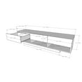 thumbnail image 5 of Nexera Rustik TV Stand for TVs up to 80 inches, Golden Maple, 5 of 6