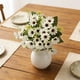 thumbnail image 5 of 1 unidad de flores artificiales de crisantemo y margarita de plástico blanco para decoraciones de bodas,centros de mesa para salas de estar y arreglos florales. Rkxzt, 5 of 8