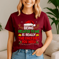 thumbnail image 5 of Being Related To Me Christmas, Funny Christmas TShirt, Santa Shirt, Vintage Holiday Tee, Merry Xmas Gift, Family Holiday Outfits, 5 of 5