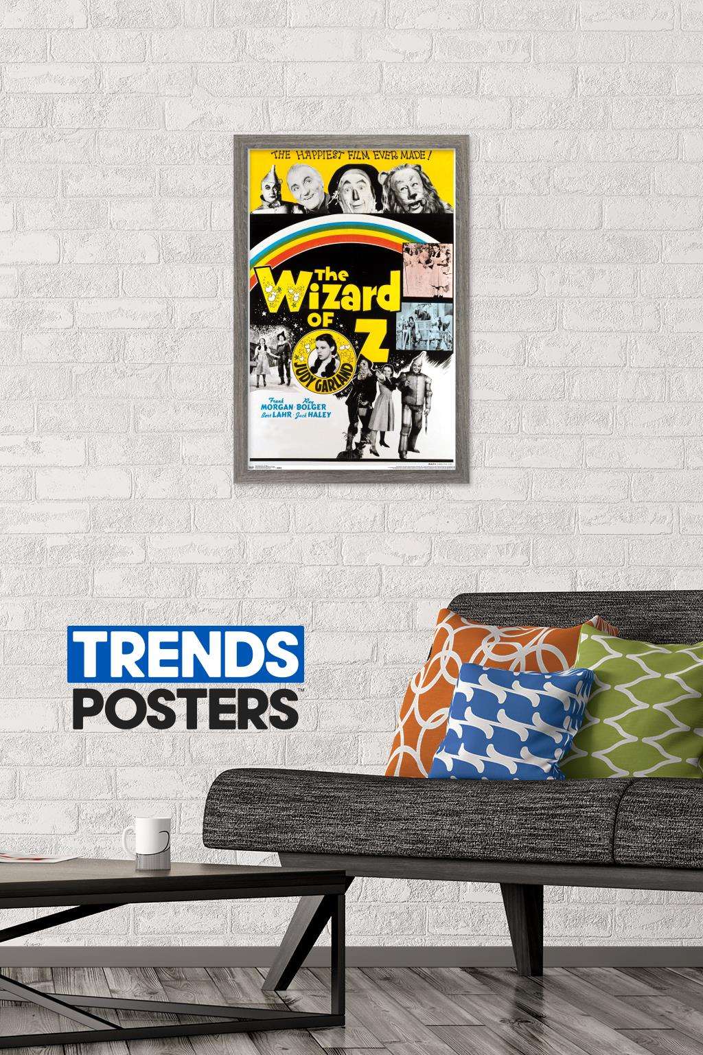 The Wizard Of Oz - One Sheet Wall Poster, 14.725" x 22.375", Framed