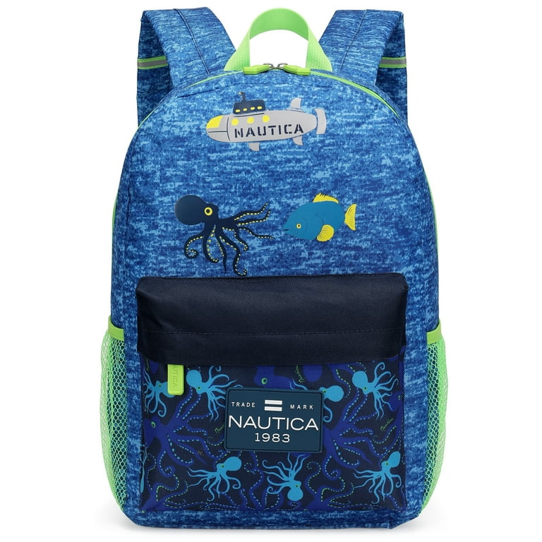 NAUTICA Sail Backpack – Laptop Compartment, Multiple Pockets, Ripstop Polyester, 1747 Cubic Inches