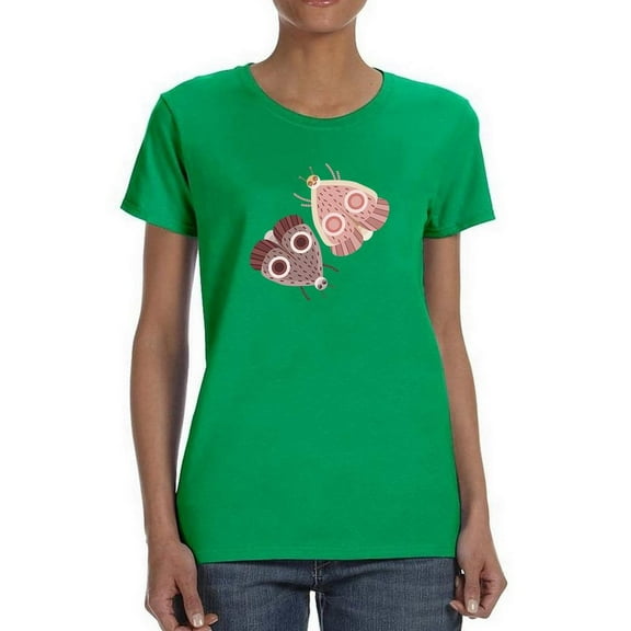Moths Shaped T-Shirt Women -Image by Shutterstock, Female x-Large