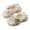 White, variant on Krdevn Toddler Girls' Floral Platform Sandals, 3D Flower & Pearl Decor Adjustable Buckle Strap Soft Sole Non- Princess Beach Sandals for Kids,Sizes 7.5