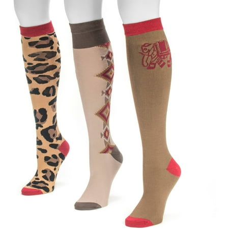 Women's Love Safari Knee High Socks (3 Pair)