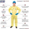 thumbnail image 4 of 4XL All Purpose Disposable Painter Coverall - Yellow, 4 of 6