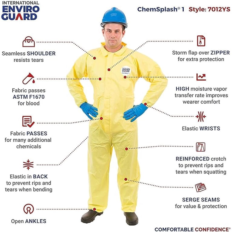 Northlight 2XL All Purpose Disposable Painter Coverall - Yellow