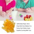 thumbnail image 4 of 100PCS/Set Plastic 19mm Chips Multi Color Markers Fun Family Club Children Game Supplies Counting Math Toys, 4 of 8