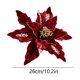 thumbnail image 3 of Adornos navideños, adornos navideños, regalos navideños, polvo de franela de alta calidad, simulación de flores navideñas, decoración para árbol de Navidad, colgante, flores artificiales, 3 of 6