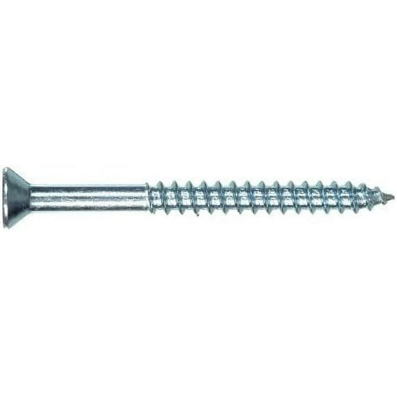 Hillman No. 12 x 1-1/4 in. L Phillips Flat Head Zinc-Plated Steel Wood Screws 8 pk