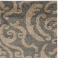 thumbnail image 4 of Safavieh Florida Shag Collection SG462-8013 Grey and Beige Square Area Rug (4' Square), 4 of 4