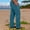 Blue, variant on Rollback $10 & under Mrasaso Linen Pants Men, Men Solid Casual Elastic Waistband Pocket Cotton Linen Panel Trousers Pants