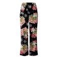 thumbnail image 5 of Pantalones de Salón de Navidad Para Mujer Pantalones Sueltos Vintage Estampados Pantalones de Pierna Ancha Odeerbi ODB197729, 5 of 5