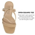 thumbnail image 2 of Journee Collection Womens Yevva Ankle Strap Stiletto Open Toe Pumps, 2 of 6