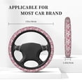 thumbnail image 3 of Salouo Rose Flowers Print Elastic Car Steering Wheel Cover - 15'' Non-Slip Car Wheel Cover Protector - Universal Car Accessory for Diverse Cars, 3 of 6
