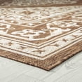 thumbnail image 5 of 4x6 Water Resistant, Indoor Outdoor Rugs for Patios, Front Door Entry, Entryway, Deck, Porch, Balcony | Outside Area Rug for Patio | Brown, Floral | Size: 4' x 5'3'', 5 of 8