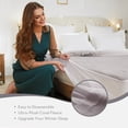 thumbnail image 6 of SUNNY HEAT Electric Mattress Pad King Size with Dual Control 4 Temperature 10H Auto-off, Coral Fleece, Light Grey, 6 of 7