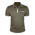 thumbnail image 2 of Zylanna Men's Polo Shirts, Short Sleeve Quick-Dry Moisture Wicking Casual Performance Tops for Golf Green, 2 of 6