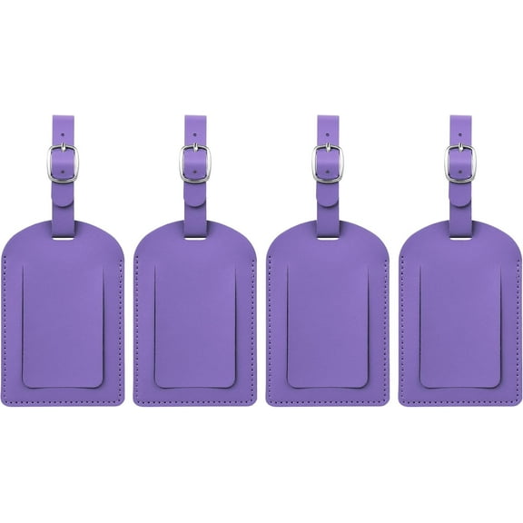4-Piece Luggage Tags for Suitcase Travel Bag Labels Privacy Protection Luggage Tag for Baggage PVC Baggage ID Label Tags