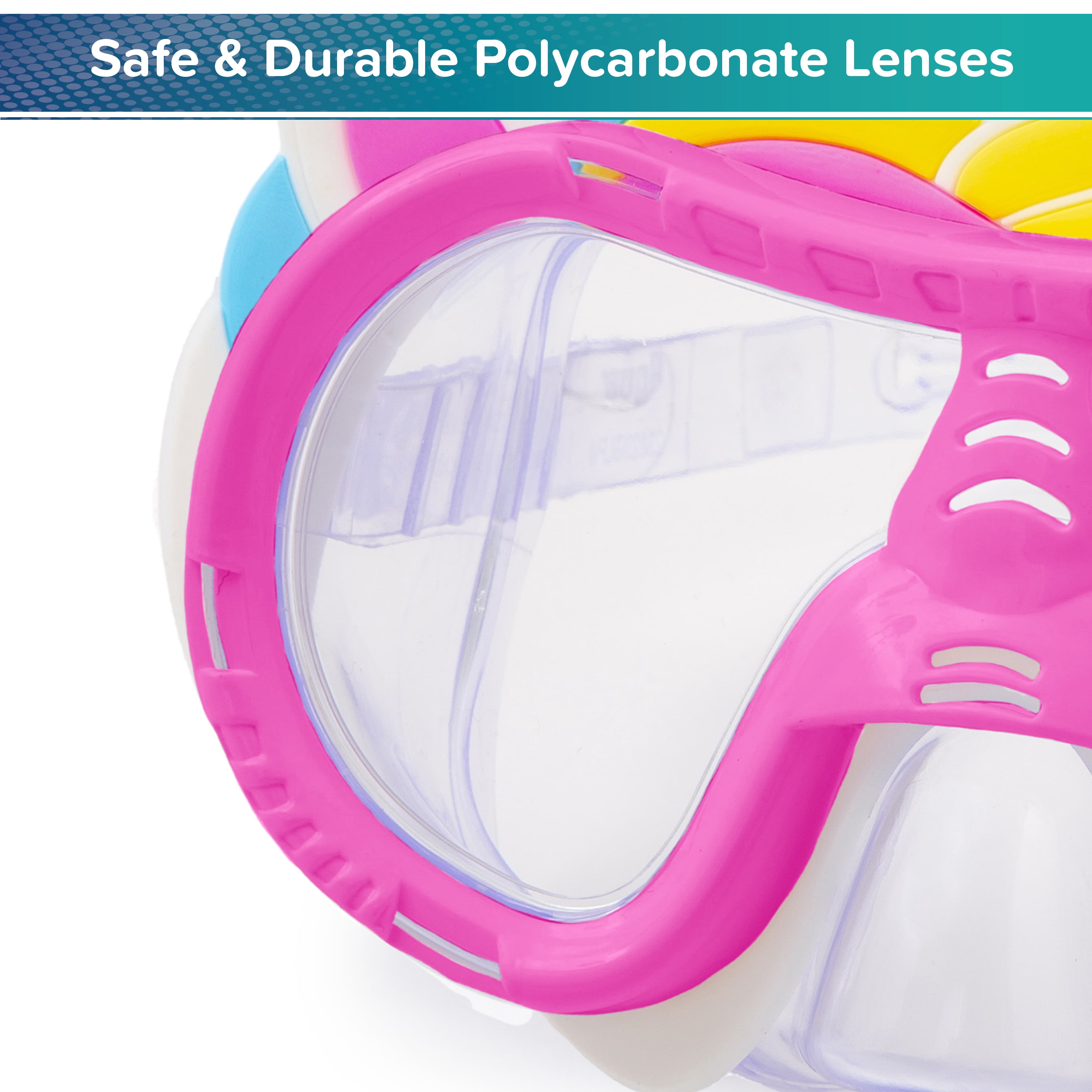 Aqua Dolfino Swim Goggle Mask, Latex-Free, Unicorn