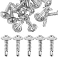 thumbnail image 1 of Mobutofu 100pcs Quick Tapping Screw Self Drilling Silver Carbon Steel, 1 of 8