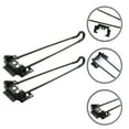 thumbnail image 1 of DEEPCRAFF 2Pcs Sturdy Black Metal Folding Desk Legs Easy Install Non Slip Table Replacement Legs, 1 of 8